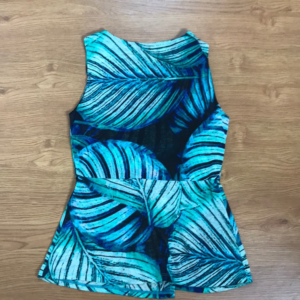 NY&C Green, Blue and Black Tank Top Blouse - Picture 6 of 6